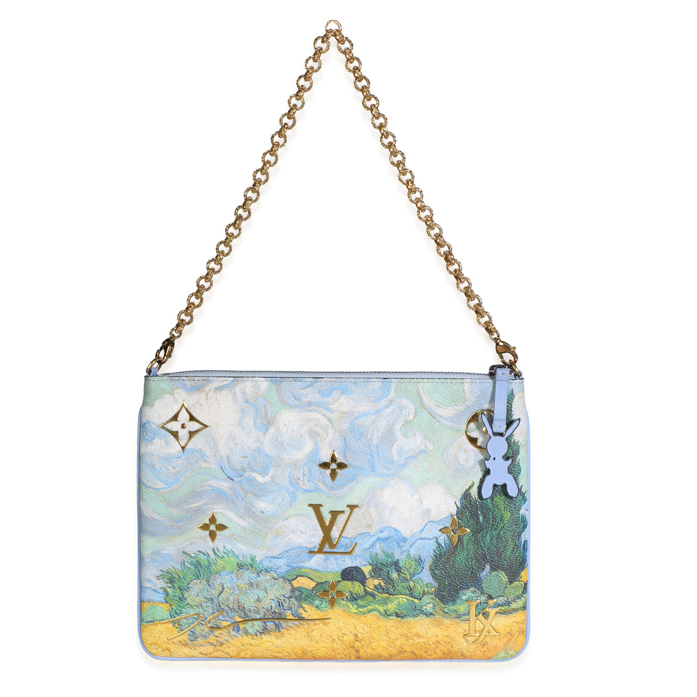 Louis Vuitton x Jeff Koons Masters Van Gogh Canvas Pochette Clutch